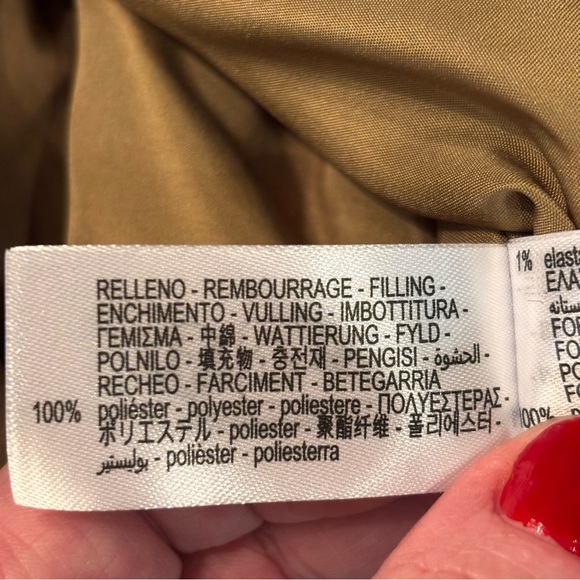 NWOT Zara Mini SHORT BOMBER DRESS,  in Olive/Tan, Small, Jacket, - Picture 9 of 15